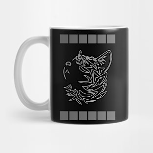 Black tee Mug